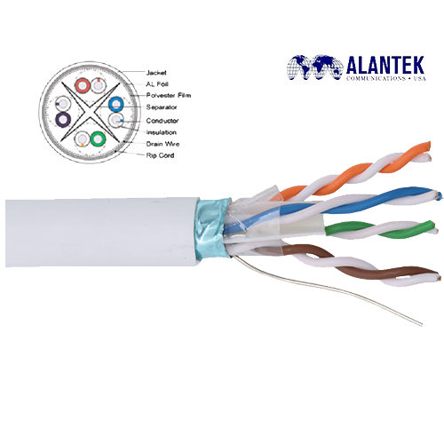 Cáp mạng cat 6A F/UTP Alantek 301-6AFU08-L3GY