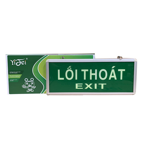 Đèn Exit lối thoát YiFei không có mũi tên chỉ hướng, có tem kiểm định