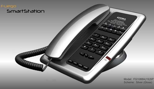Điện thoại bàn Cotell Fuego SmartStation Premium  FG1088IP(XS)SP Silver Base