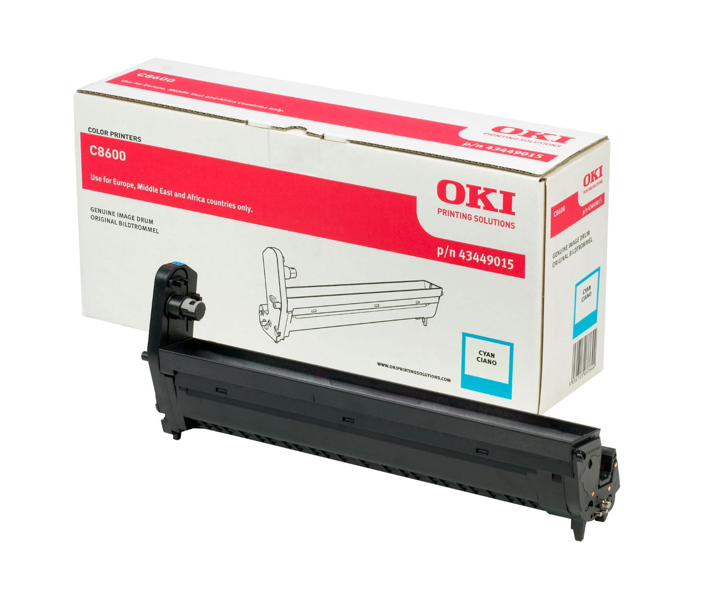 Oki C8600 Cyan Drum Unit