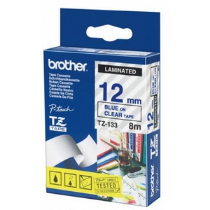 nhan brother tz133 blue on clear  chu xanh da troi nen trong suot rong 12mm