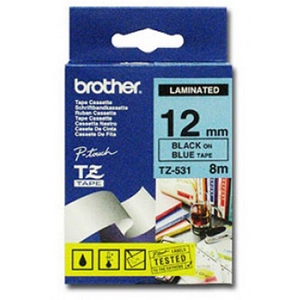 nhan brother tz531 black on blue  chu den nen xanh da troi rong 12mm