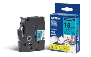 nhan brother tz541 black on blue  chu den nen xanh da troi rong 18mm
