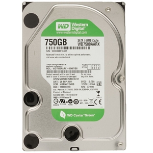 WD Caviar Green 750 GB SATA Hard Drives ( WD7500AARX)