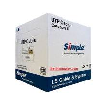 Dây cáp mạng LS F/UTP CAT6, 24AWG, lõi đồng đặc, 4 đôi, vỏ PVC, CM